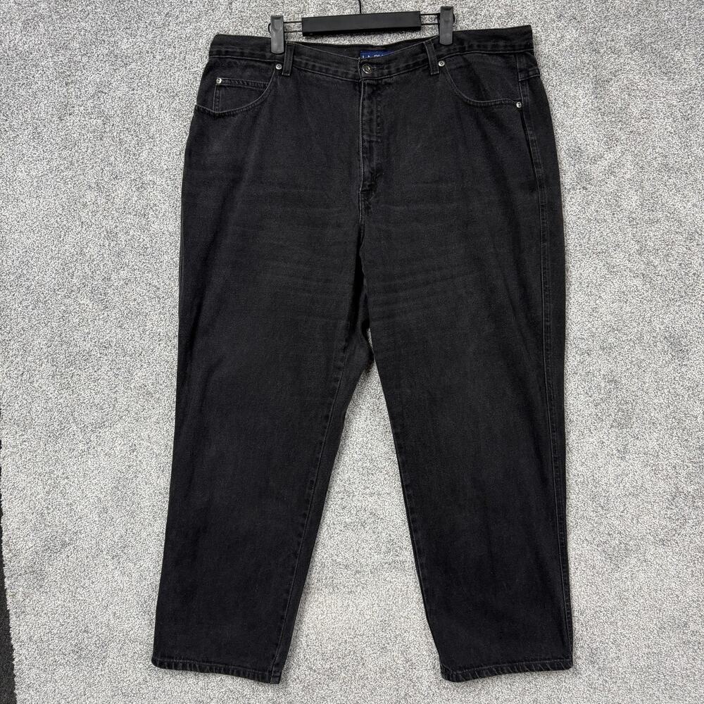 Vintage 90s L.A. Blues Jeans Women 22W Plus Black Denim Grunge Indie Sleaze Edgy